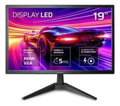 Monitor Fmaxx 19'' Led Com Hdmi Vga Vesa cor Preto MQ19V