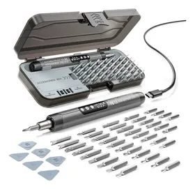 Parafusadeira Eletrica Mini Precisão Ajustável Kit 46em1 Usb
