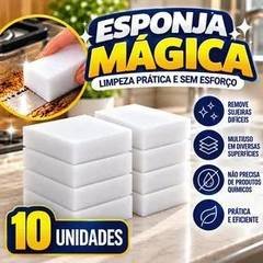 Esponja Mágica Multiuso Melamina Limpeza Pesada 10x7x3cm
