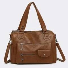 Bolsa Grande Feminina Estilo Social Resistente Moderna Luxo