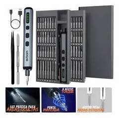 Kit Chave De Precisão Eletrica Fenda Parafusadeira 68 Em 1