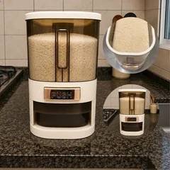 Dispenser De Grãos 5kg Copo Medidor Organizador Alimentos