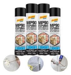 Kit 4 Espuma Expansiva Pu Vedação Selante Isolante Uso Geral