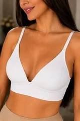 Sutiã Feminino Com Bojo Sem Aro Soft Microfibra Sustentação