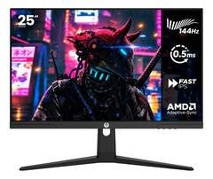 Monitor Gamer Haiz 25'' Ips Fhd 144hz 0.5ms Hdmi Dp Vesa Preto