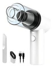 Mini Aspirador De Pó Portátil Vacuum Cleanner Carro Cor Branco