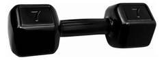 Halter 7Kg Emborrachado Musculação Academia Treino Peso Fitness Gym Exercícios F