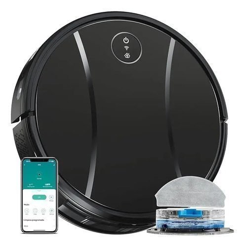 Tipdiy G90 Combinação Aspirador Robo Potente 4200pa Carregamento Automático Com App
