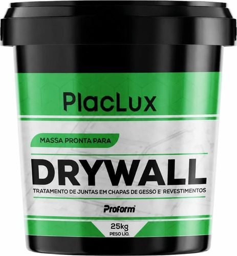 Massa Pronta Drywall 25kg Branca Placlux Tratamento De Junta