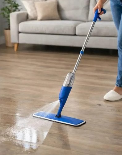 Mop Spray Vassoura Magica Microfibra Lavavel Com Reservatório Borrifador 300ml Cabo Extensível Limpeza Fácil Rodo Gatilho E Dispenser Casa Escritório Vidros Pisos Forros Paredes