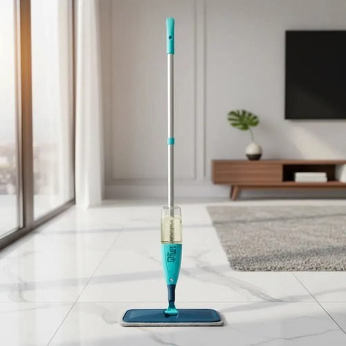 Mop Spray Fit Com Reservatório 300ml Microfibra Rodo Mágico Limpeza Rápida 360° The Black Tools