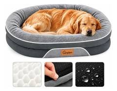 Cama Cachorro Grande Sofá Luxo Suporte Cervical Impermeável