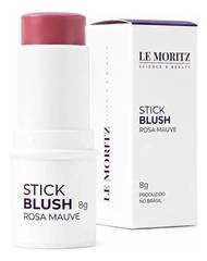 Blush Bastão Stick Rosa Mauve 8g 4 Em 1 Le Moritz Rosa