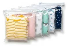 Kit 6 Saquinhos Pvc Bolsa Organizador Mala Maternidade Bebe Transparente
