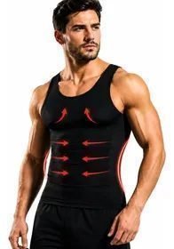 Camiseta Diminuir Barriga Modeladora Cinta Camisa Masculina