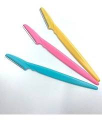 Kit 3 Navalha Para Sobrancelha Colorido Corpo