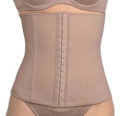 Corset Cinta Modeladora Com Barbatana Demillus Afina Cintura Bege Rosado G