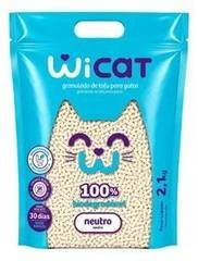 Areia De Tofu Wicat Neutra Sem Perfume E Biodegradável 2,1kg