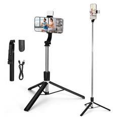Tripe Para Celular Portátil 1.7m Universal Bastão Selfie Suporte Camera Com Cont