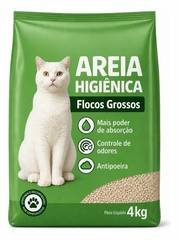 Areia Sanitária para Gato, de Grãos Grossos, com Alta Absorção e Controle de Odo