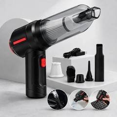 Mini Aspirador De Pó Portátil Recarregável Soprador Usb Automotivo 3em1 Sem Fio Premium Vácuo Limpeza Carro Multifuncional Casa Dr Hank