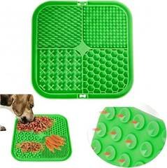Tapete De Lamber Para Cães Com Ventosa Antistress Green