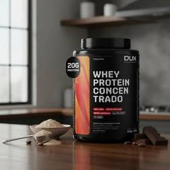 Proteína Dux Nutrition Whey Protein Concentrado Pote 900G sabor Chocolate x 900g
