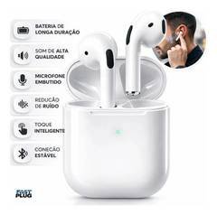 Fone De Ouvido Bluetooth Bateria de Longa Duração Pro 4 Branco Conecta Rápido Fa