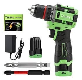 Tecepo Parafusadeira Furadeira De Impacto Mini 45n Led 16.8v