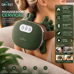 Massageador Pescoço Mãozinha 3D Aquecimento Elétrico Masajeador Massageador Corporal Pês Lombar Panturrilha Mão Pescoço Cabeça Costas Coluna Pernas Ombros Cervical - Aparelho massa