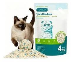 4kg Areia Biodegradável P Gatos Pellets De Mandioca Newpet