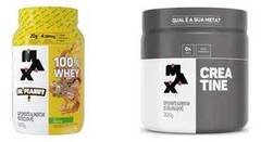 Kit Max Titanium: Whey Protein Sabor Paçoca 900g + Creatina Monohidratada 300g S
