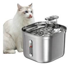 Bebedouro De Gato Automático C/ Filtro Fonte Água Inox 2.2l