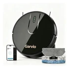 Robô Aspirador E Passa Pano 8000pa 3 Em 1 Bivolt  Preto