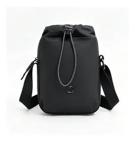 Bolsa Shoulder Bag Pequena Transversal Unissex Preta Moderna