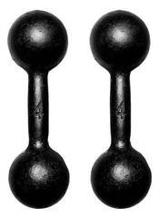 Kit Halter Bola Trinivix Pintado, 4kg/cada para Academia, Treino e Fisioterapia