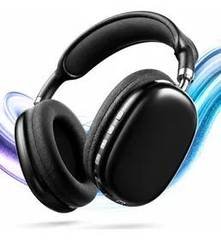 Fone De Ouvido Headphone P9 Sem Fio Bluetooth Cor Preto