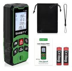 Shawty Trena a Laser Digital Multifuncional 40M Precisão ±1,5mm, Mede Área, Volu