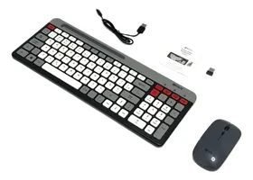 Kit Teclado Mouse Sem Fio Bluetooth Wireless Recarregável