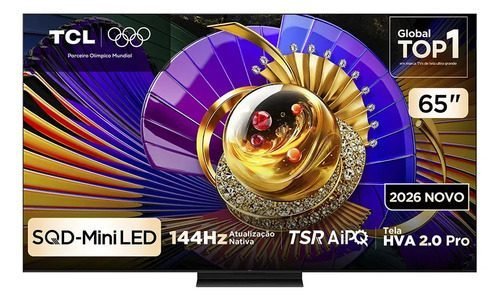 Smart Tv Tcl 65 Polegadas Sqd-Mini Led 4k C7l Wifi Bluetooth Google Tv Hdr10+ Ultra Slim 65c7l