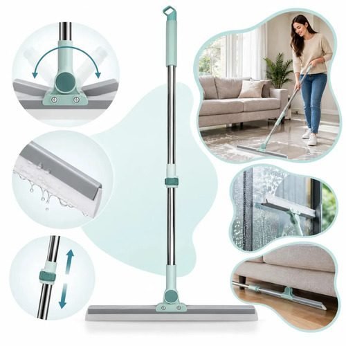 Rodo Mágico de Silicone Auramix Articulado 180° para Limpeza de Piso Box e Vidro