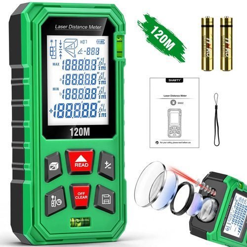 Trena Laser Digital Shawty 120m Com Medição de Área e Volume