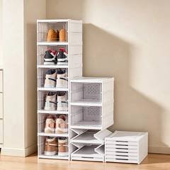Sapateira Vertical de Plástico Transparente com 6 Andares para Sapatos