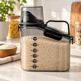 Dispenser Cereais Arroz Feijão Farofa 2l Hermético Dosador