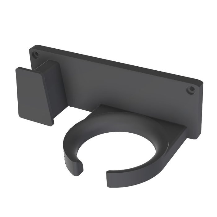 Suporte De Parede P/ Secador De Cabelo e Chapinha - Universal C/ Parafusos