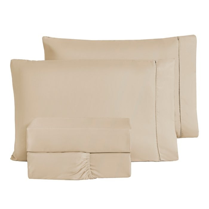 Jogo De Cama Liso Porcelana Ponto Palito King 4 Peças