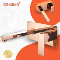 Misturador Monocomando Demima Torneira De Parede Rose Gold