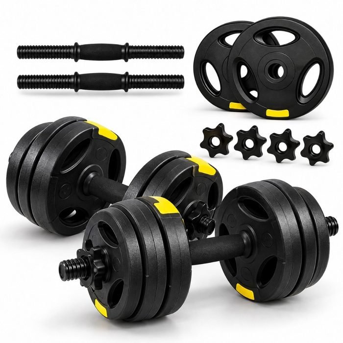 Kit Halter Musculação Ajustável em Barra Bonafit Peso Variado de 5kg á 25kg