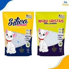 Kit 3 Areias Sílica para Gato Premium Savana Pet 1,5kg