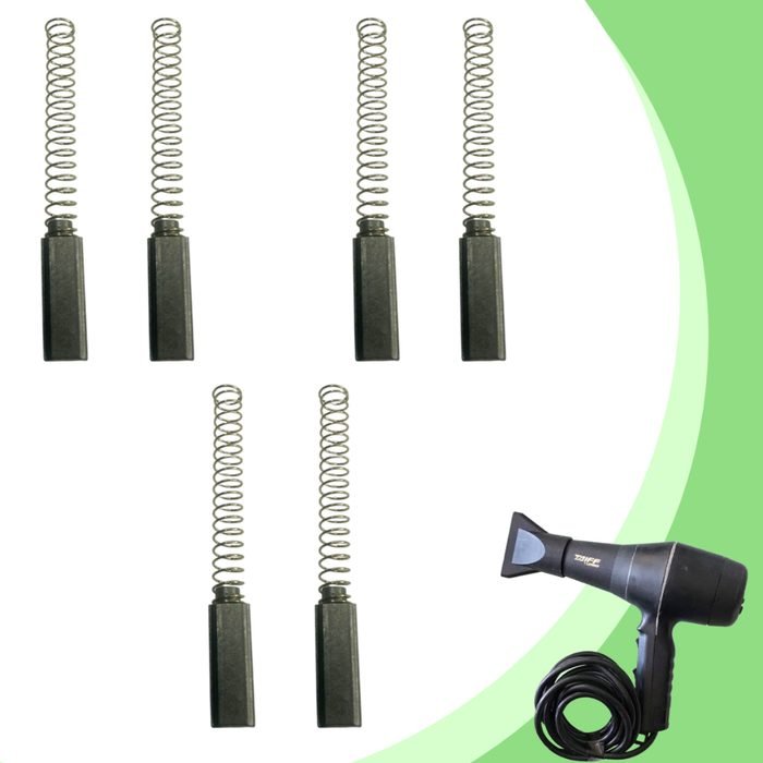Escovas De Carvao P/ Secador De Cabelo Taiff Diversos modelos - 03 pares